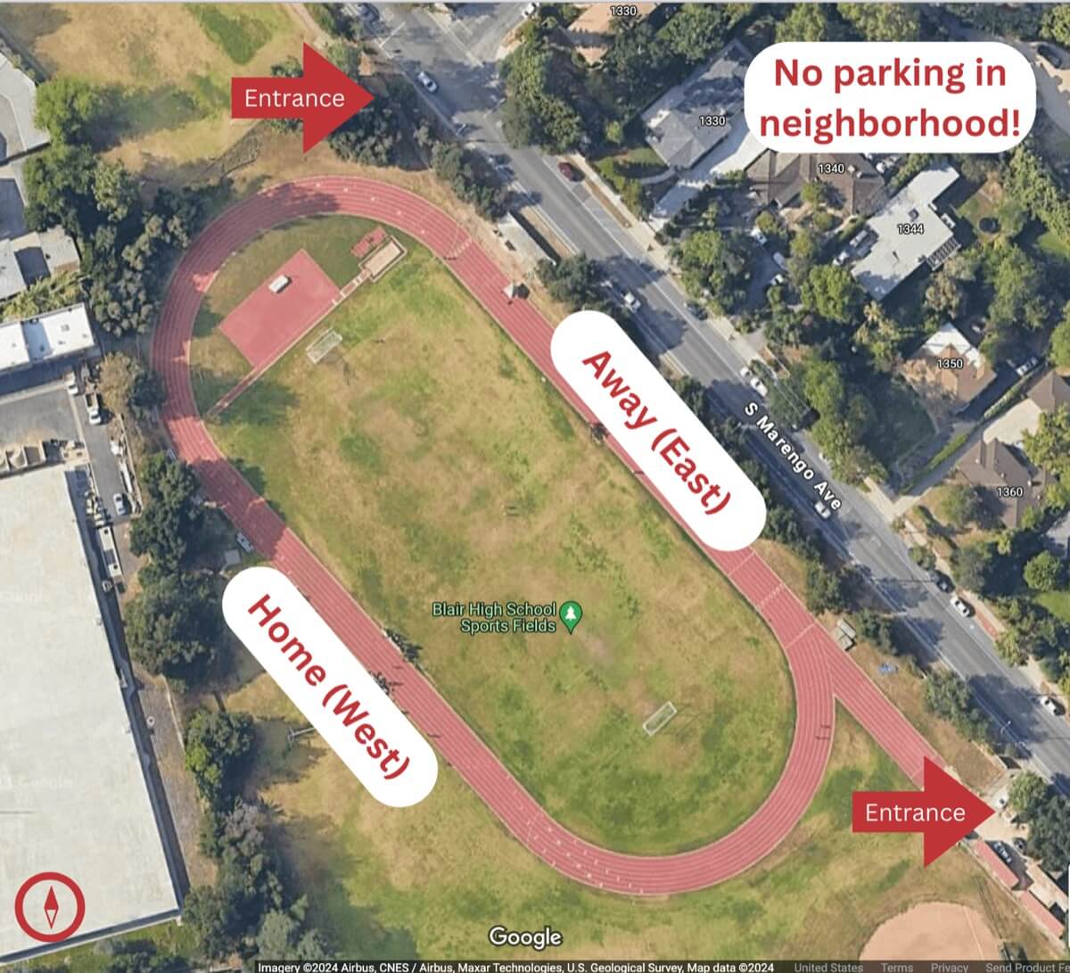 Blair Lower game field map