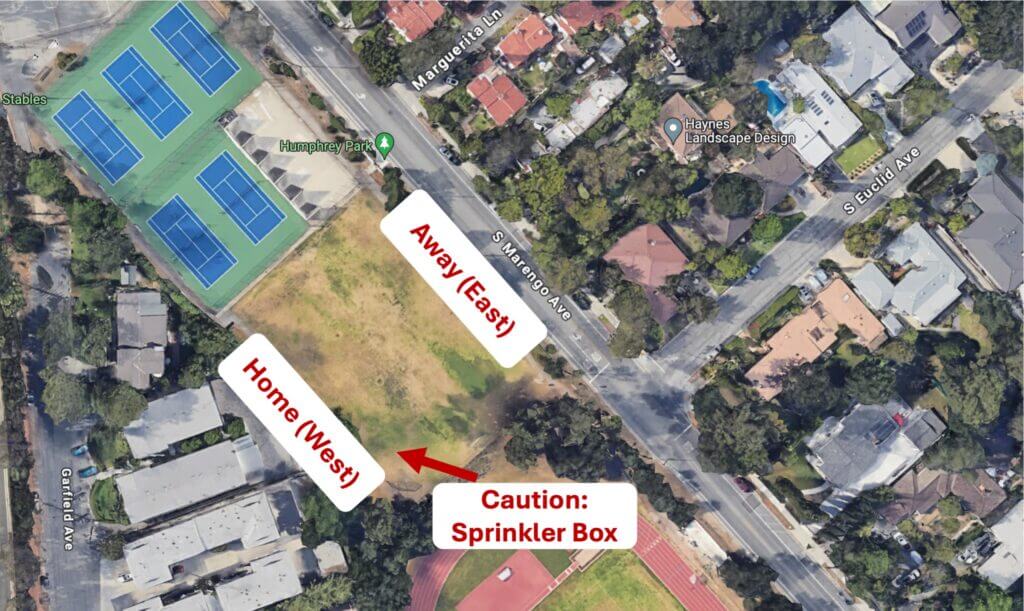 Blair Upper game field map