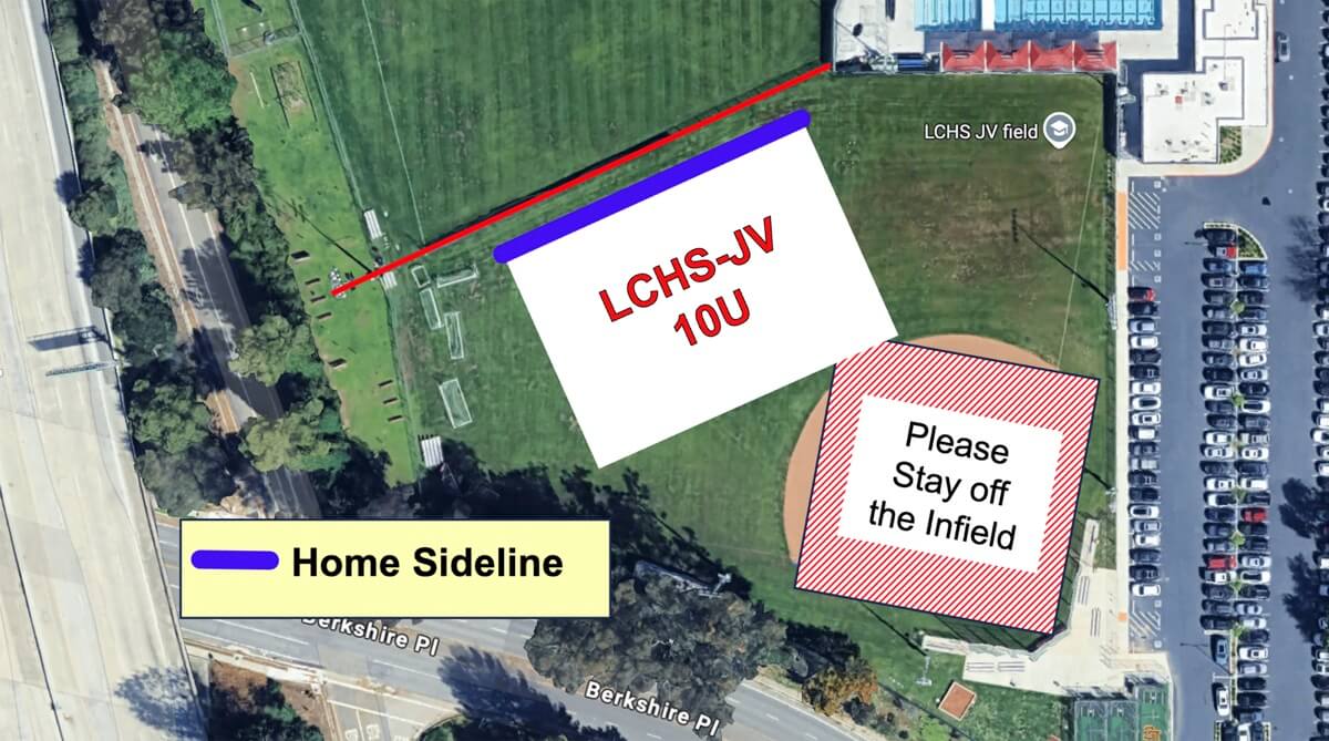 LCHS 10U game field map