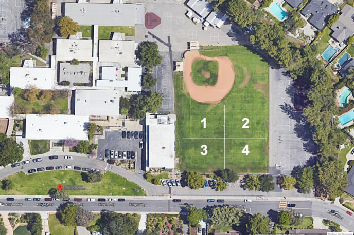 Paradise Canyon practice field map